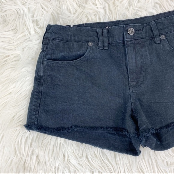 MADEWELL Denim Shorts Raw Hem Black 4 Pocket 27 - Picture 6 of 8